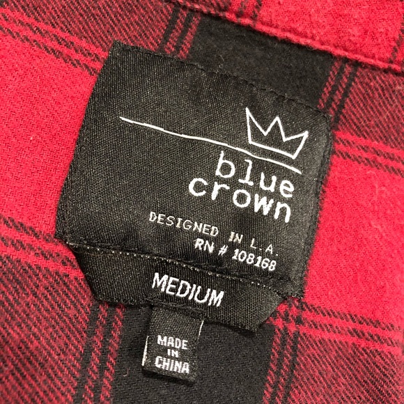 Red and Black Ombré Flannel from Blue Crown - Picture 5 of 5